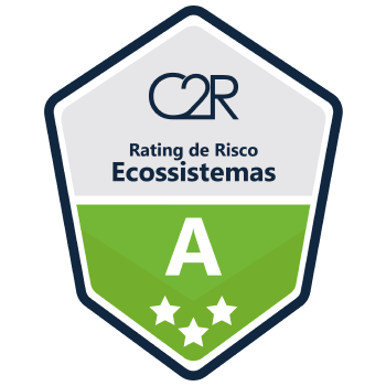 Rating de Risco de Ecossitemas nível A+.