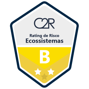 Rating de Risco de Ecossitemas nível B.