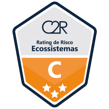 Rating de Risco de Ecossitemas nível C+.