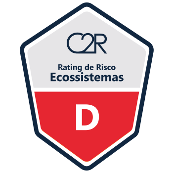 Rating de Risco de Ecossitemas nível D.